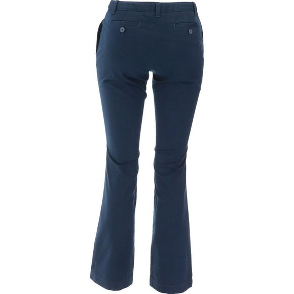 NWT LANDS' END GIRL'S BOOTCUT PERFECT FIT BLENDED PANTS CLASSIC NAVY 12, 14 - Picture 5 of 14